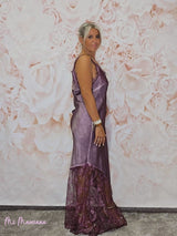 VESTIDO LENCERO LARGO ENCAJE JOT - Mi Marciana