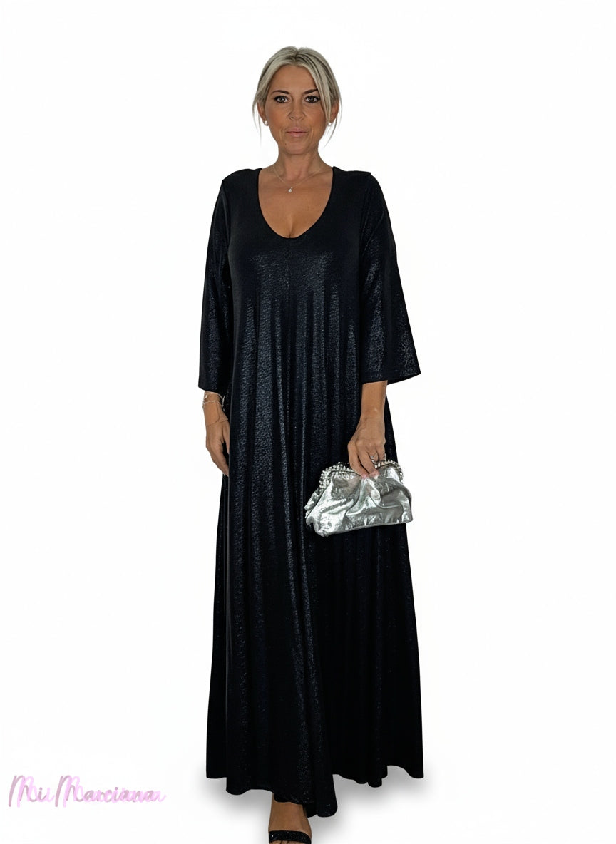 VESTIDO OVERSIZE PICO LUREX