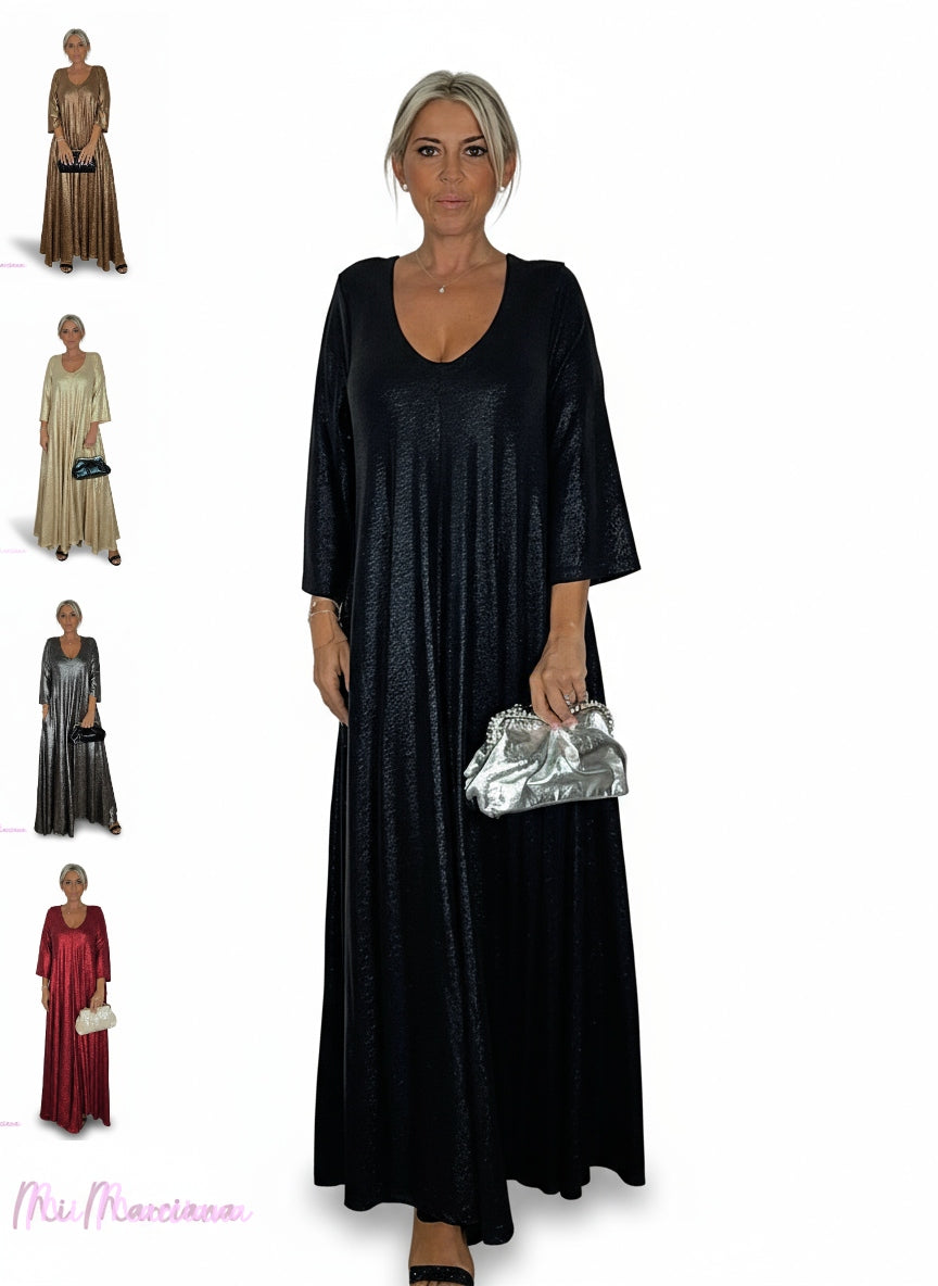 VESTIDO OVERSIZE PICO LUREX