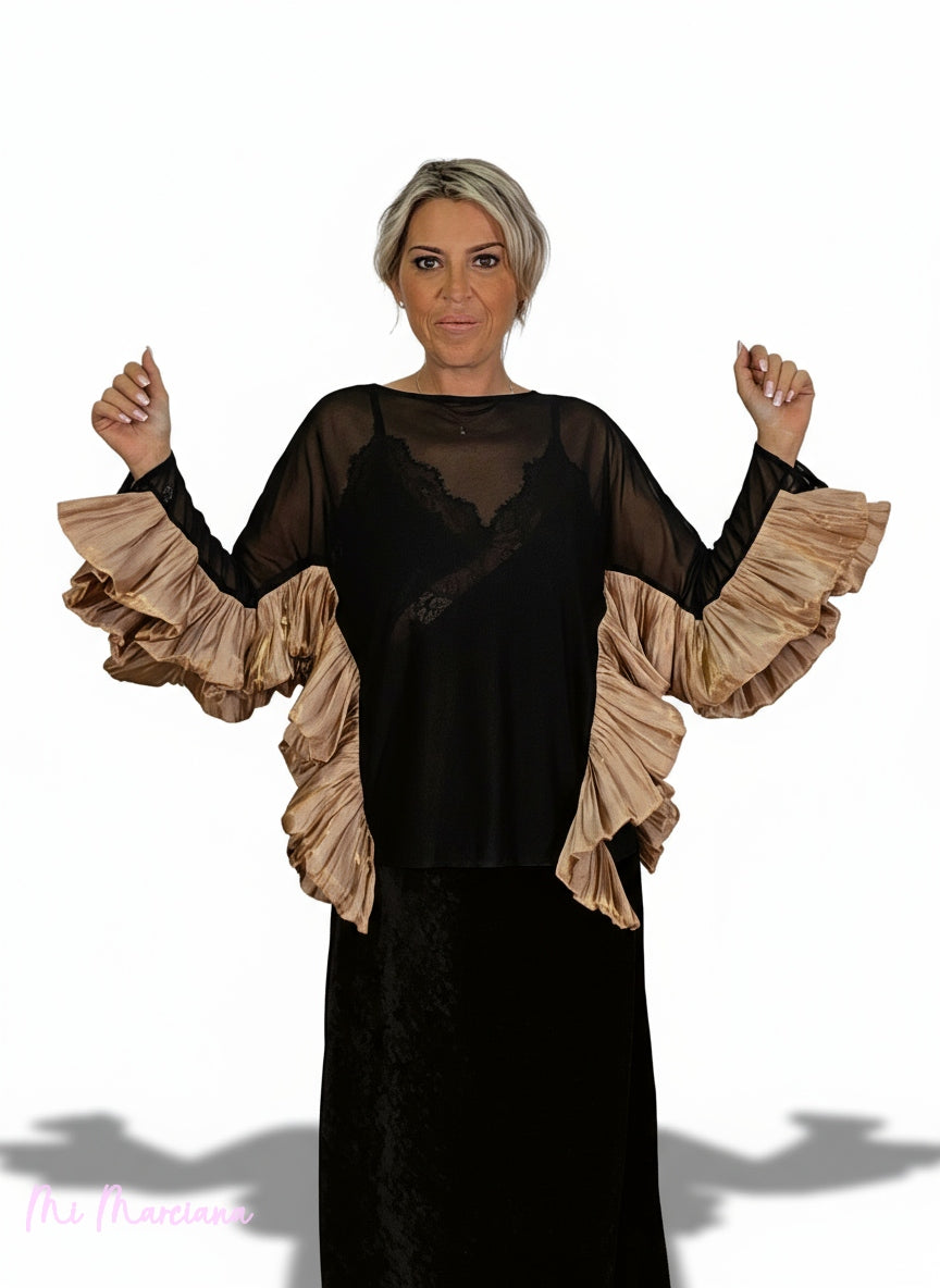 TOP TUL VOLANTES JOT