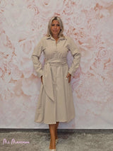 VESTIDO PARIS BEIGE - Mi Marciana