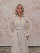 VESTIDO PARIS BEIGE - Mi Marciana