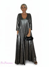 VESTIDO OVERSIZE PICO LUREX