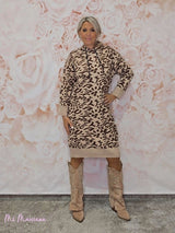 VESTIDO PUNTO ANIMAL PRINT JOT - Mi Marciana