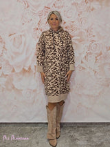 VESTIDO PUNTO ANIMAL PRINT JOT - Mi Marciana