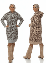 VESTIDO PUNTO ANIMAL PRINT JOT - Mi Marciana