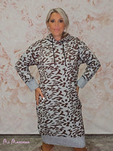 VESTIDO PUNTO ANIMAL PRINT JOT - Mi Marciana