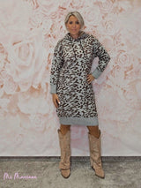 VESTIDO PUNTO ANIMAL PRINT JOT - Mi Marciana