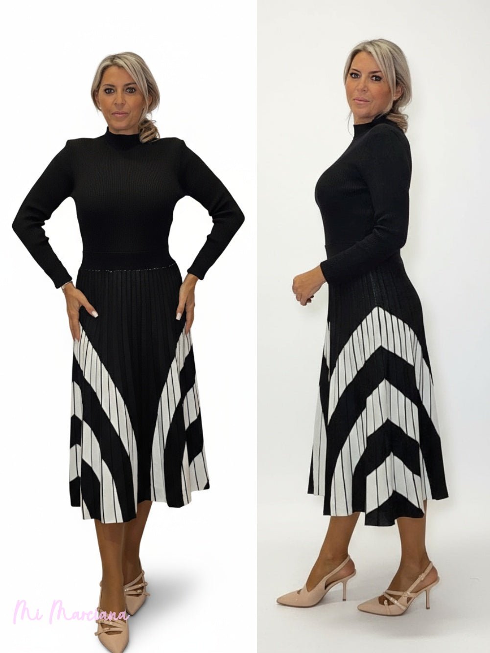 VESTIDO PUNTO CANALE PUNTO EVASÉ JOT - Mi Marciana