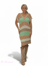 VESTIDO PUNTO MULTICOLOR JOT - Mi Marciana