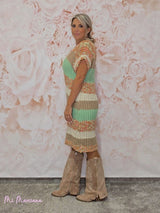 VESTIDO PUNTO MULTICOLOR JOT - Mi Marciana