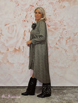 VESTIDO PUNTO ROMA ASIMÉTRICO ESPIGA JOT - Mi Marciana