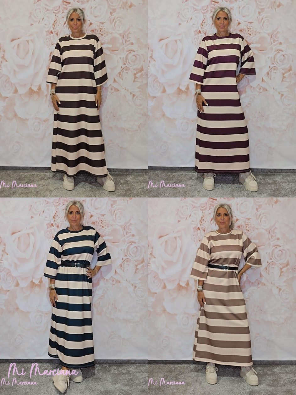 VESTIDO RAYAS URBAN - Mi Marciana