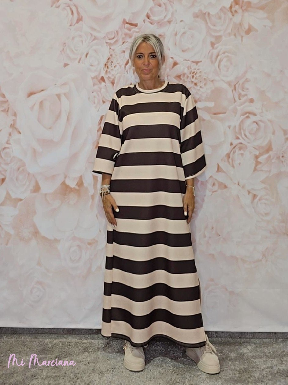VESTIDO RAYAS URBAN - Mi Marciana