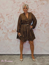 VESTIDO SEDA LUNARES CORTO ARENA JOT - Mi Marciana