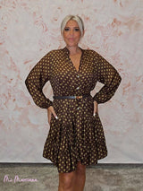 VESTIDO SEDA LUNARES CORTO ARENA JOT - Mi Marciana