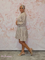 VESTIDO SEDA LUNARES CORTO ARENA JOT - Mi Marciana