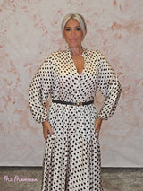 VESTIDO SEDA LUNARES LARGO ARENA JOT - Mi Marciana