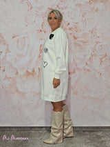 VESTIDO SUDADERA CORAZONES - Mi Marciana