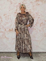 VESTIDO TERCIOPELO ANIMAL PRINT - Mi Marciana