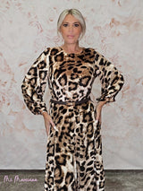VESTIDO TERCIOPELO ANIMAL PRINT - Mi Marciana