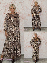 VESTIDO TERCIOPELO ANIMAL PRINT - Mi Marciana