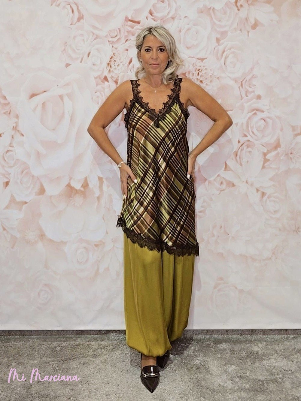 VESTIDO TOP LENCERO FANTASÍA TARTÁN JOT - Mi Marciana