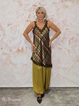 VESTIDO TOP LENCERO FANTASÍA TARTÁN JOT - Mi Marciana