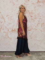 VESTIDO TOP LENCERO FANTASÍA TARTÁN JOT - Mi Marciana