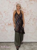 VESTIDO TOP LENCERO FANTASÍA TARTÁN JOT - Mi Marciana