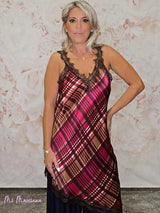 VESTIDO TOP LENCERO FANTASÍA TARTÁN JOT - Mi Marciana