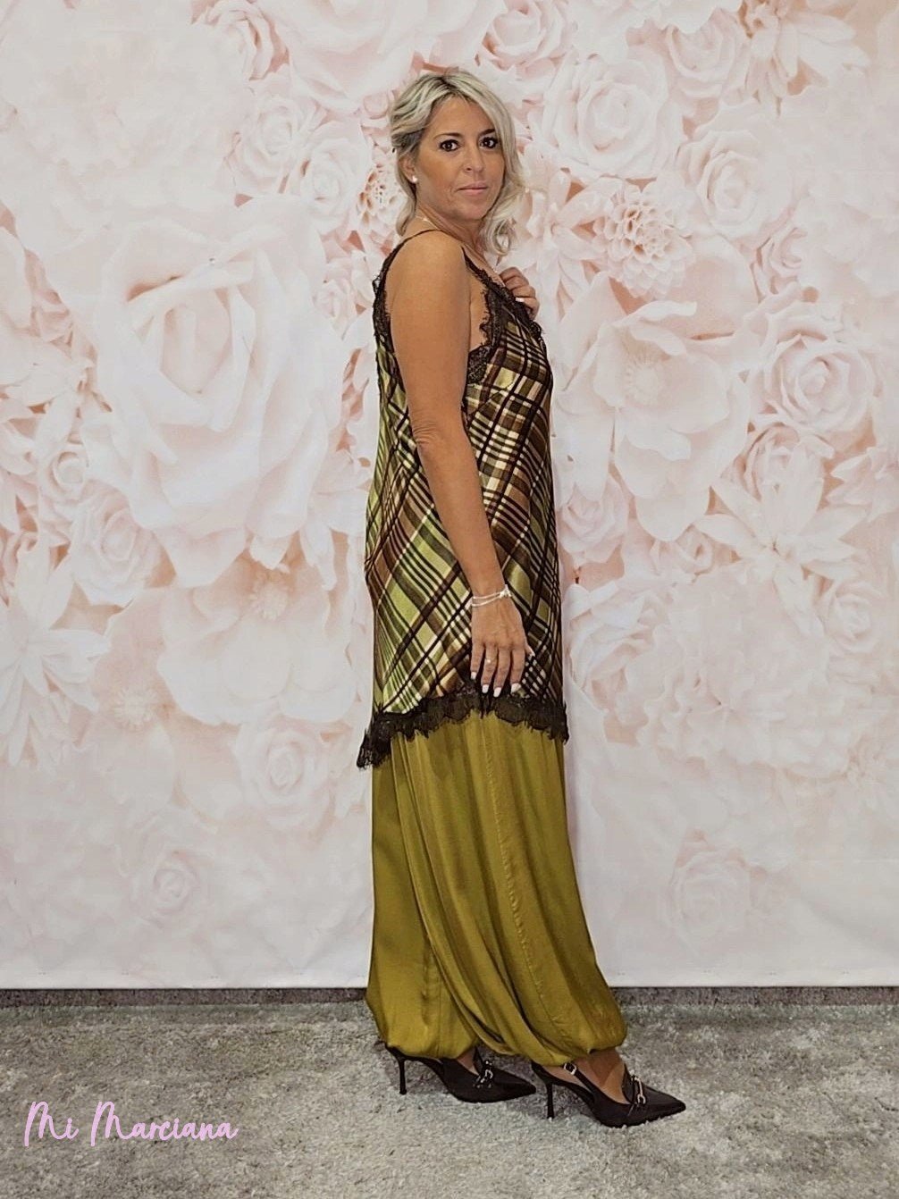 VESTIDO TOP LENCERO FANTASÍA TARTÁN JOT - Mi Marciana