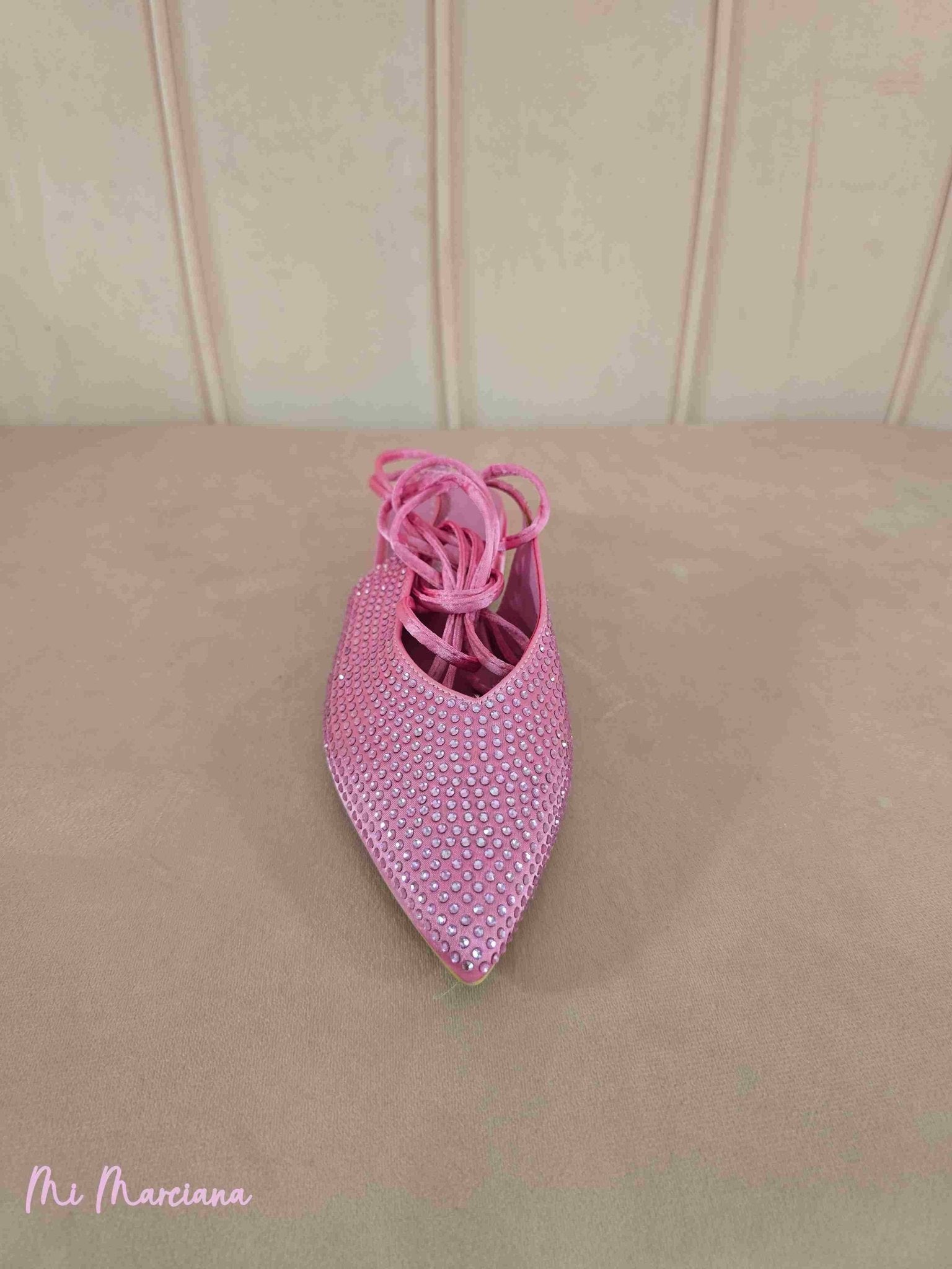 ZAPATO BAJO TIRAS STRASS - Mi Marciana