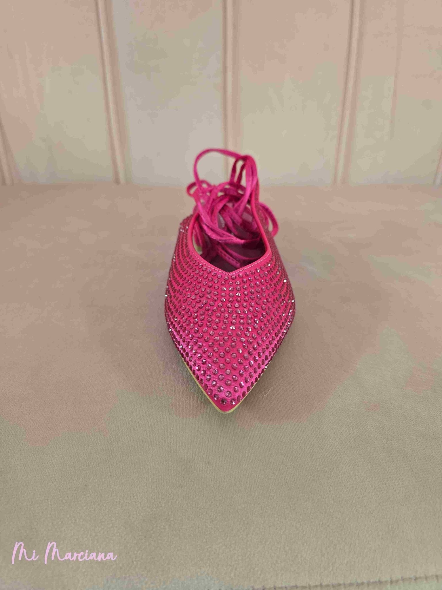 ZAPATO BAJO TIRAS STRASS - Mi Marciana