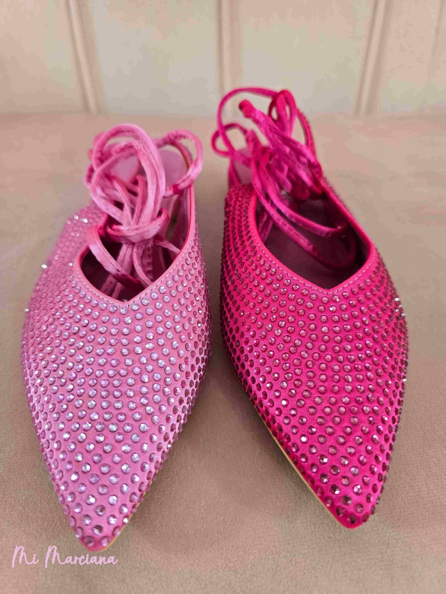 ZAPATO BAJO TIRAS STRASS - Mi Marciana